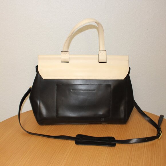 JEMMA EMMA TRAVELER 39 WORK BUSINESS LAPTOP WEEKENDER TRAVEL BAG BLACK VANILLA - Picture 4 of 8